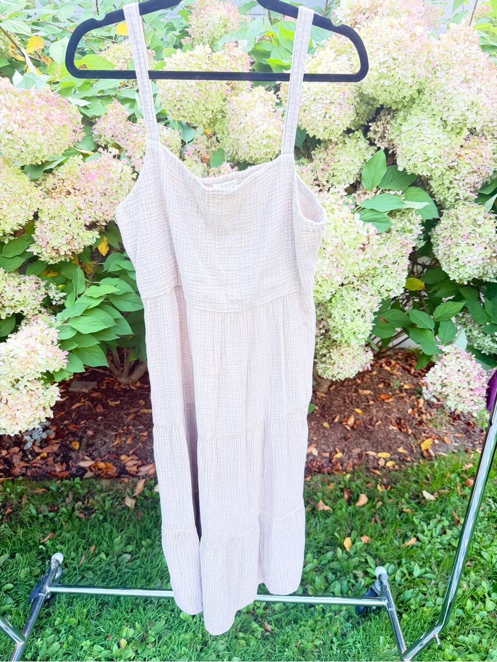 Z Supply Blush Tiered Cotton Maxi Sundress